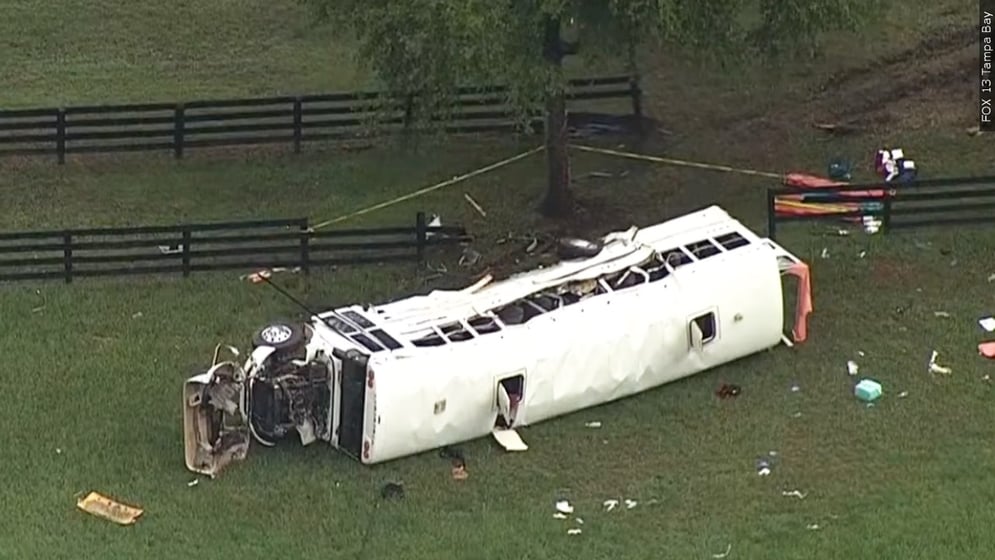 8 Dead, 45 Injured in Florida Bus Crash Involving Migrant Farm Workers