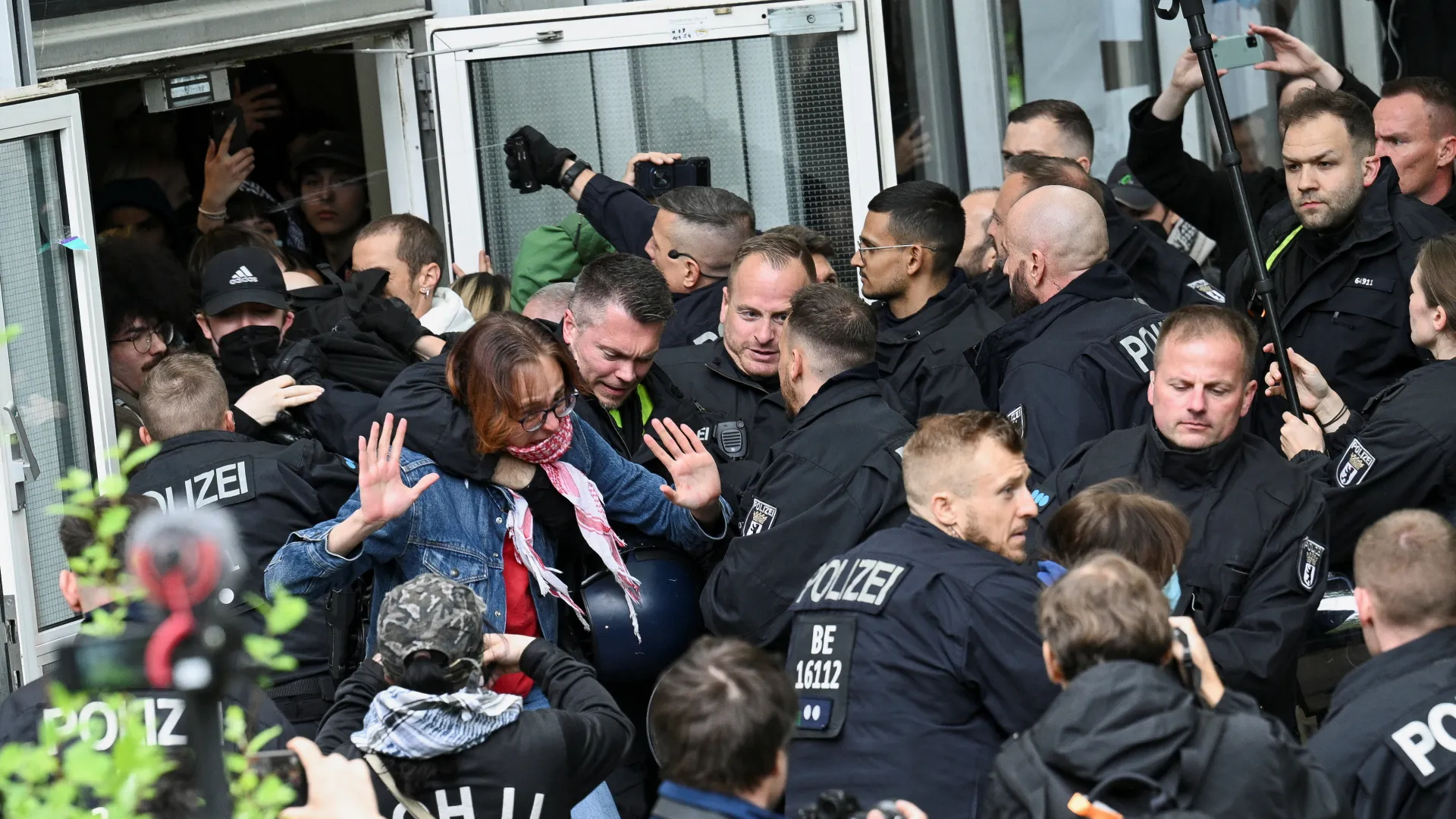 Pro-Palestinian Protesters Continue Occupation of University of Amsterdam Campus After Clashes with Police