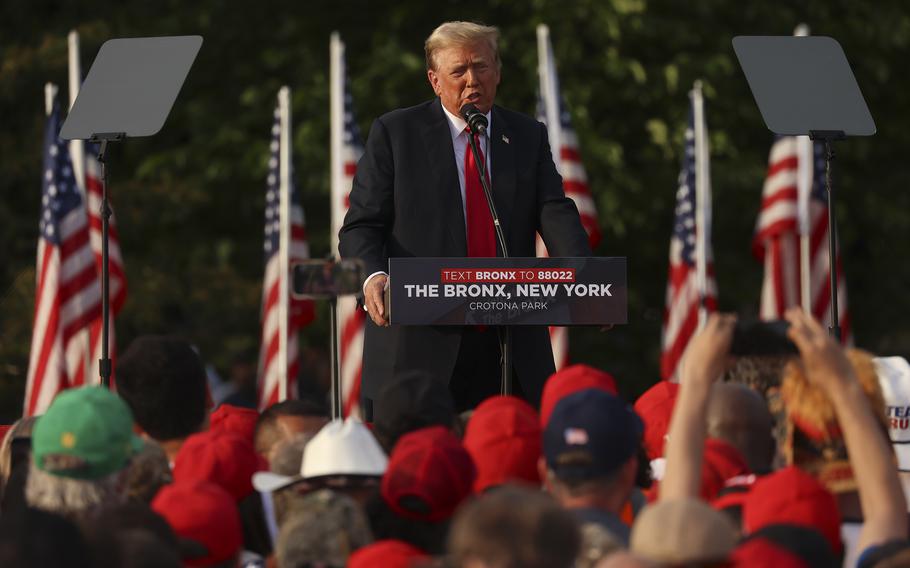 Trump Holds Rally in South Bronx to Woo Hometown Voters