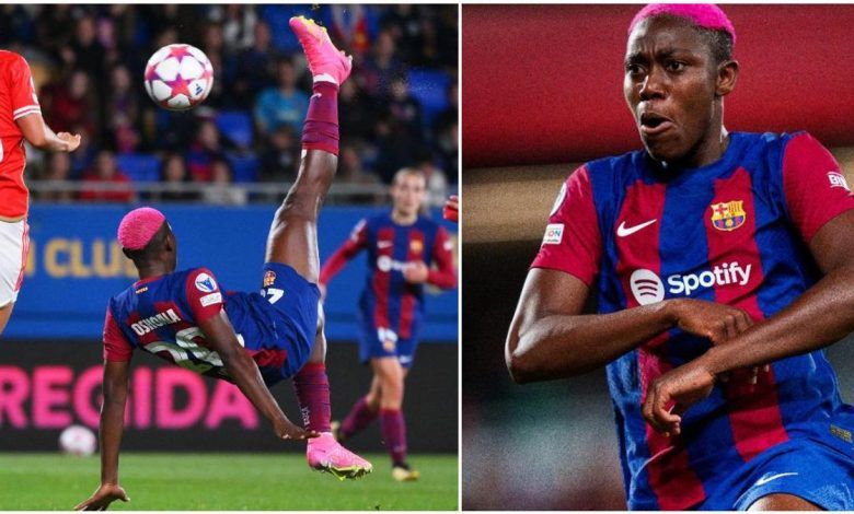 Asisat Oshoala Wins UEFA Women’s Champions League Best Goal Award for Stunning Bicycle Kick