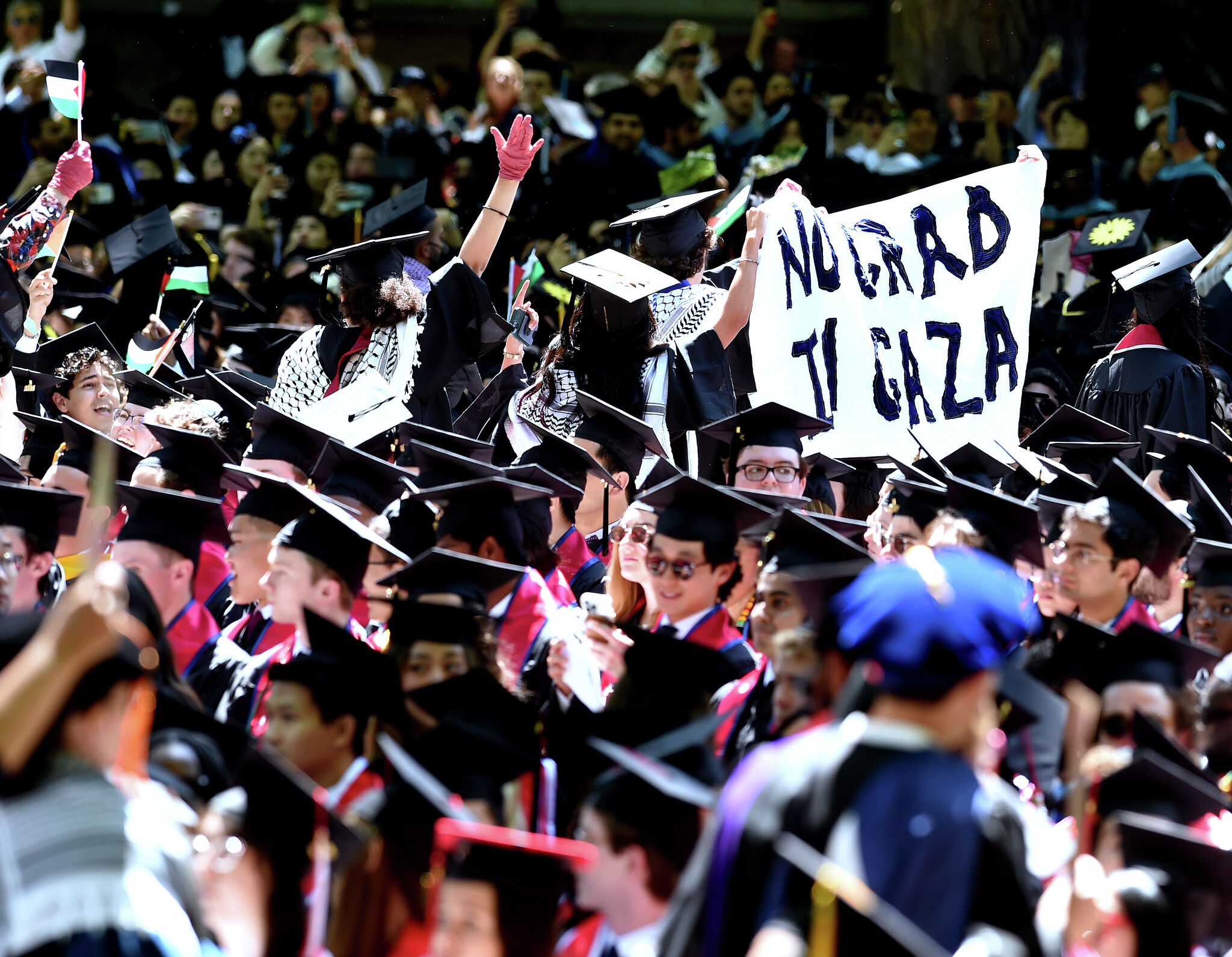 Yale Graduates Stage Pro-Palestinian Walkout During Commencement Ceremony