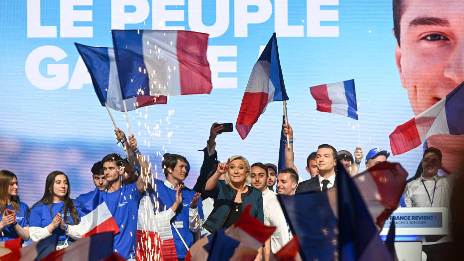 Far-Right National Rally Surges Ahead in First-Round French Legislative Elections, Threatening Macron’s Centrist Grip