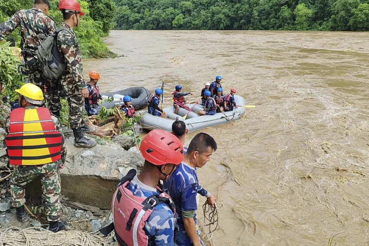 Massive Search Underway as Two Buses Swept into Nepal’s Trishuli River, At Least 60 Missing