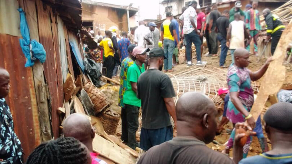 Two-Storey Building Collapses in Nigeria Market, Many Feared Trapped