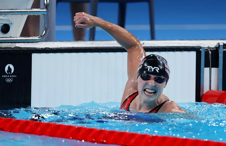 Golden Again! Katie Ledecky Wins 1500-Meter Freestyle in Olympic-Record Time, Clinching Her 8th Gold Medal