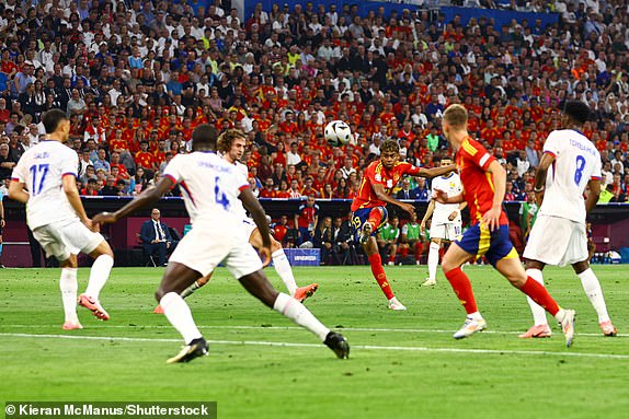 16-Year-Old Lamine Yamal Spectacular Goal in Spain’s Euro 2024 Semi-Final Against France Makes History