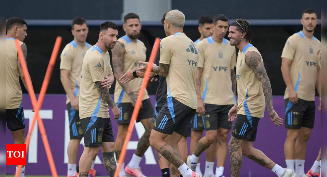 Lionel Messi and Argentina Prepare for Copa America Final Against Colombia at Hard Rock Stadium