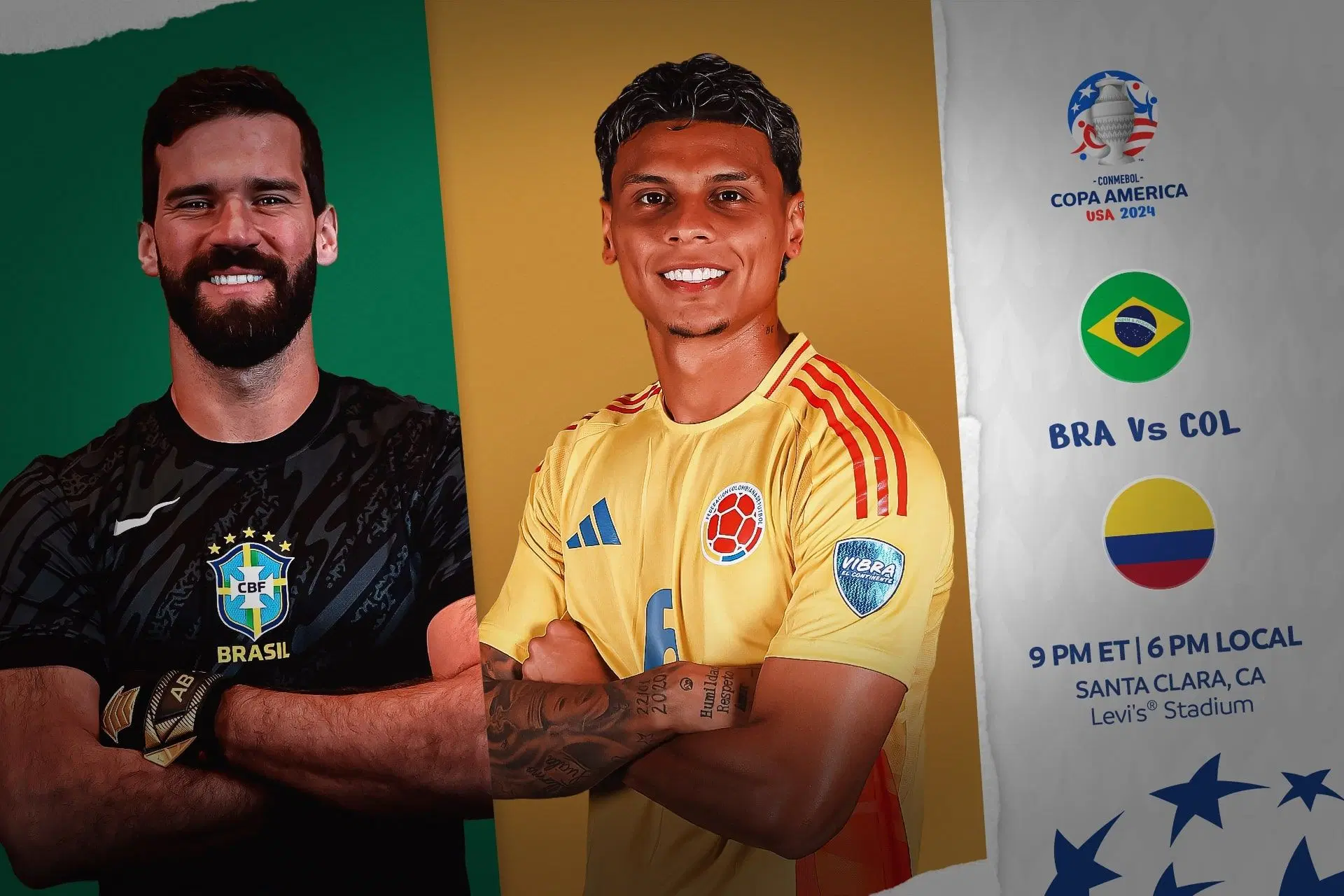 Brazil and Colombia Clash in Crucial Copa America 2024 Group D Finale