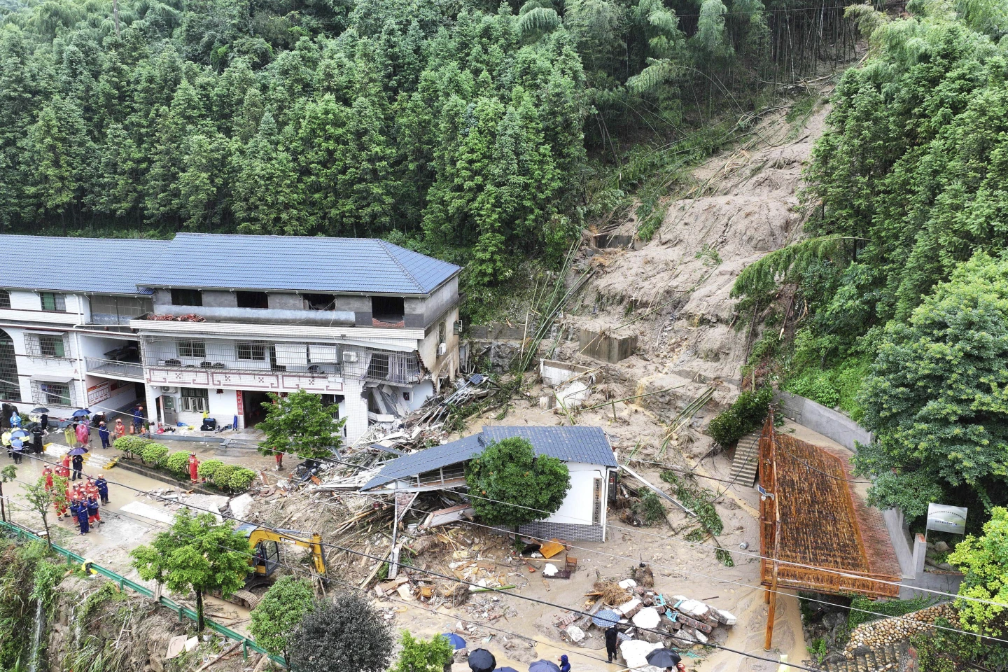 Mudslide Kills 15 Near Tourist Site in China as Rains from Tropical Storm Gaemi Drench Region