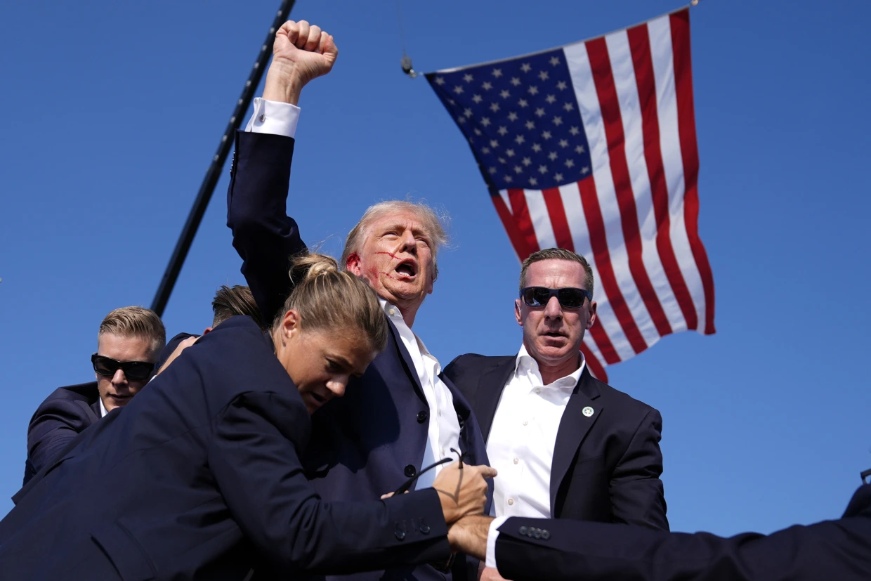 Trump Rushed Off Stage During Disturbance at Pennsylvania Rally, Loud Bang Heard