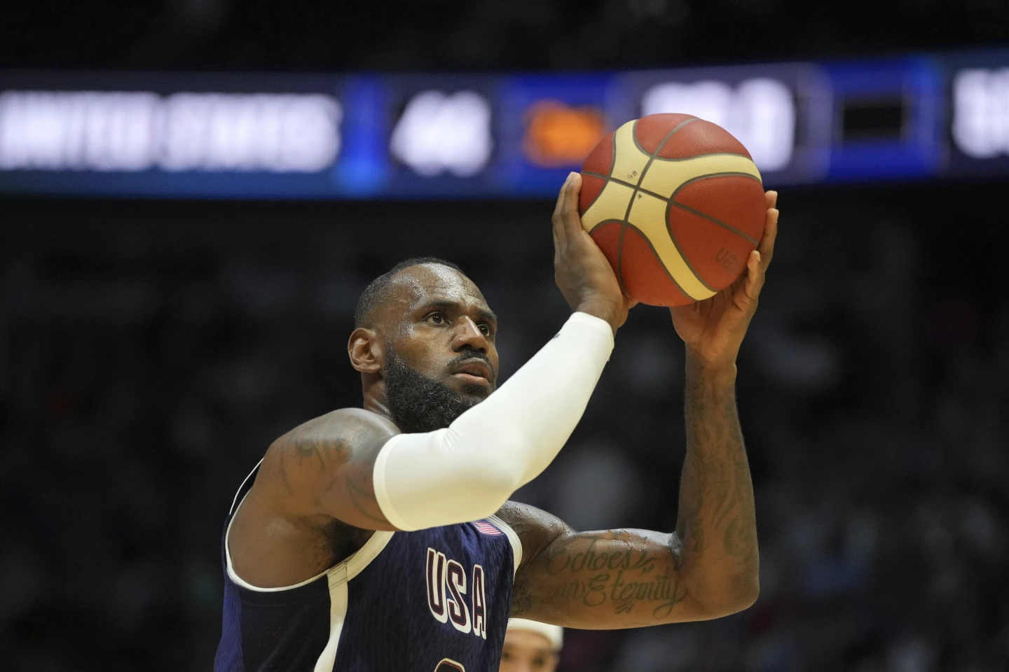 LeBron James Leads U.S. to Narrow Victory Over South Sudan