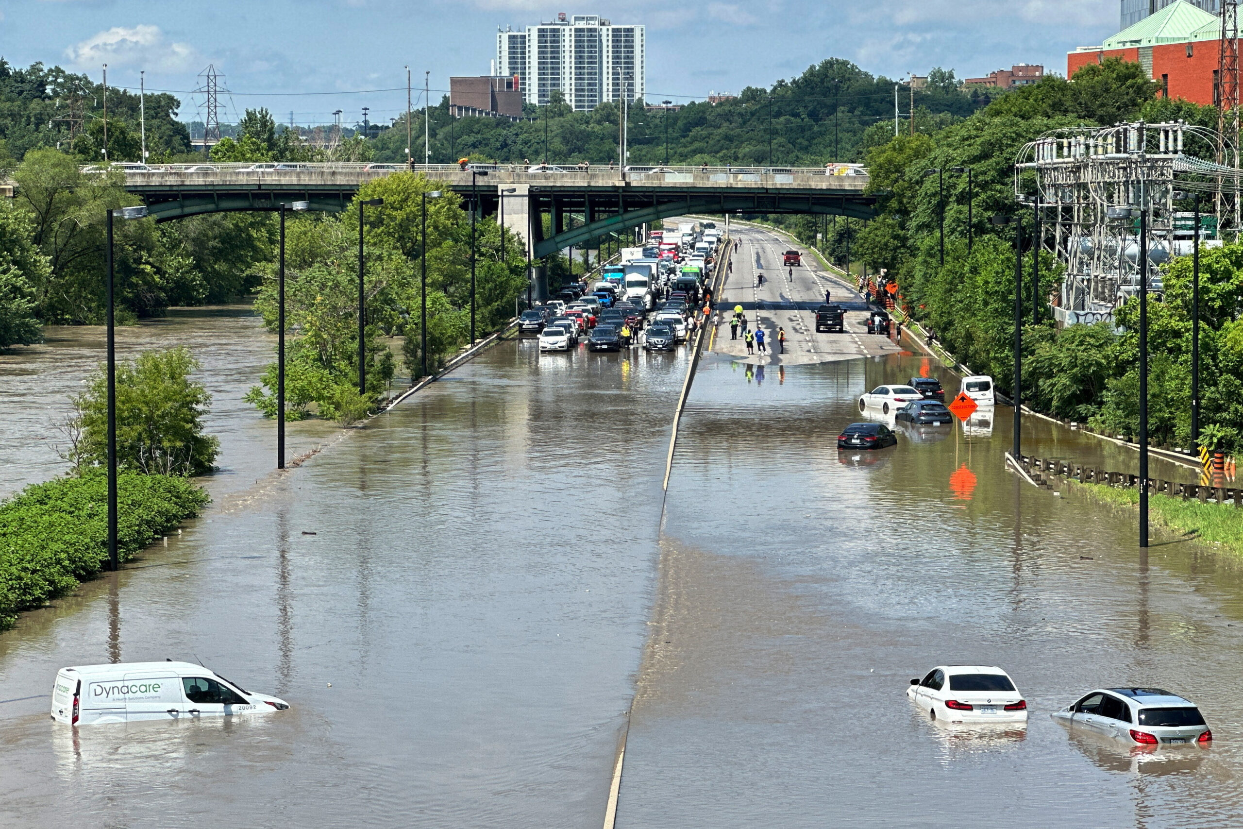 Torrential Rains Flood Toronto, Causing Power Outages and Traffic Disruptions