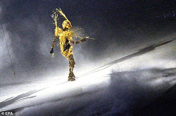 The Golden Voyager: A Celestial Storyteller at the Paris 2024 Olympic Closing Ceremony