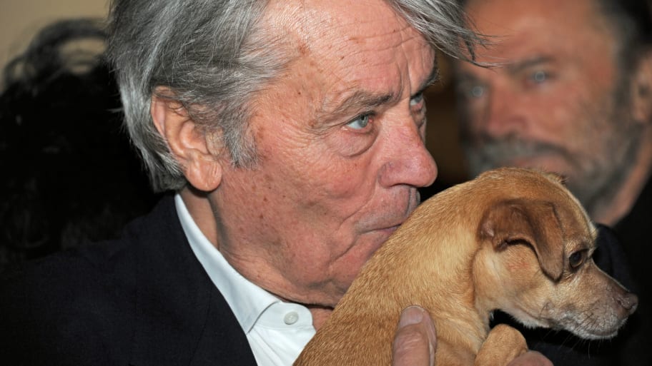 French Actor Alain Delon Wants His Dog Buried with Him, But Animal Rights Kicks