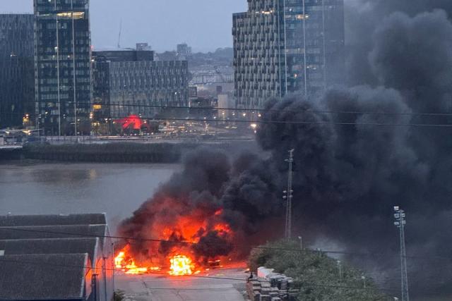 ‘Out of Control’ Film Set Explosion Causes Large Fire Near London’s O2 Arena