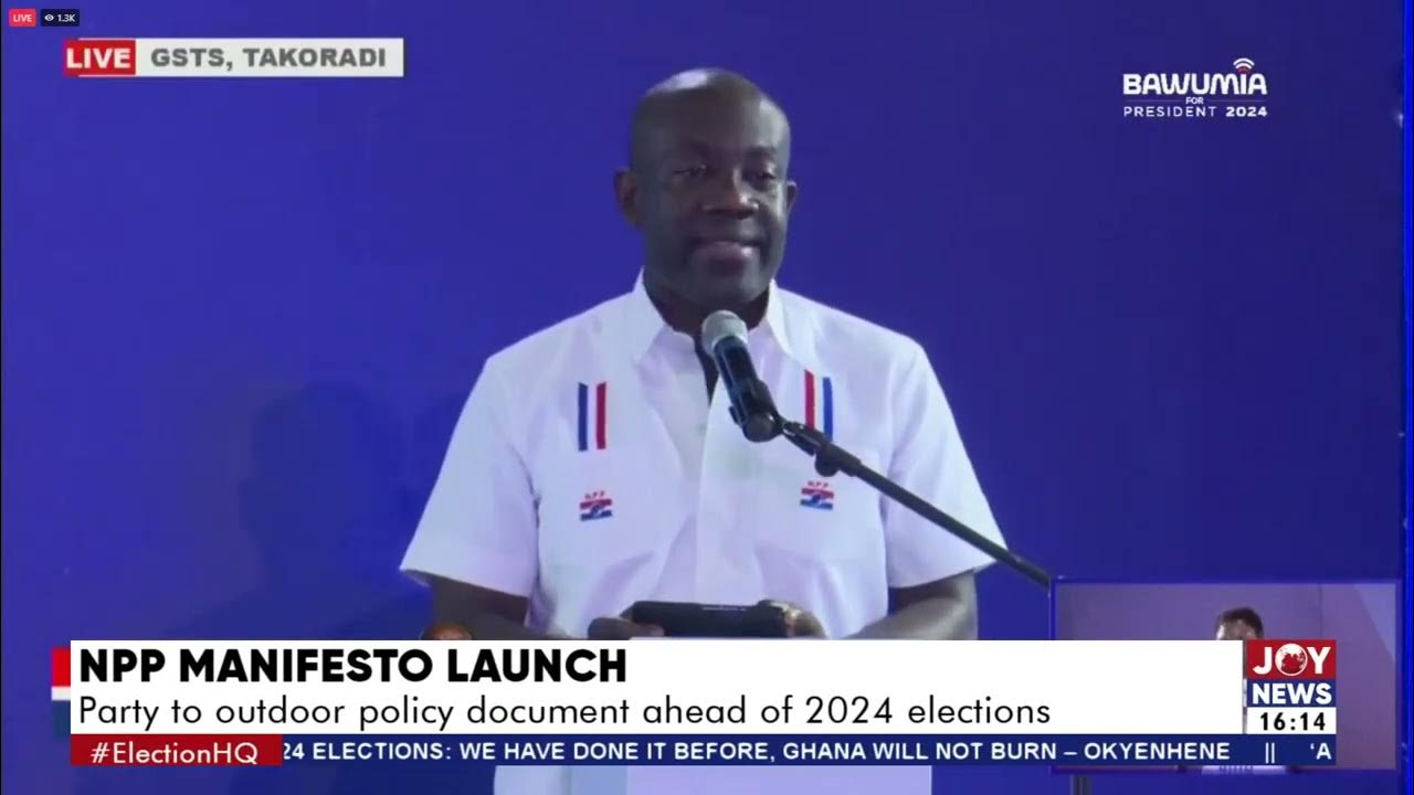 Ghana’s Ruling Party Launches Manifesto, Emphasizing Job Creation