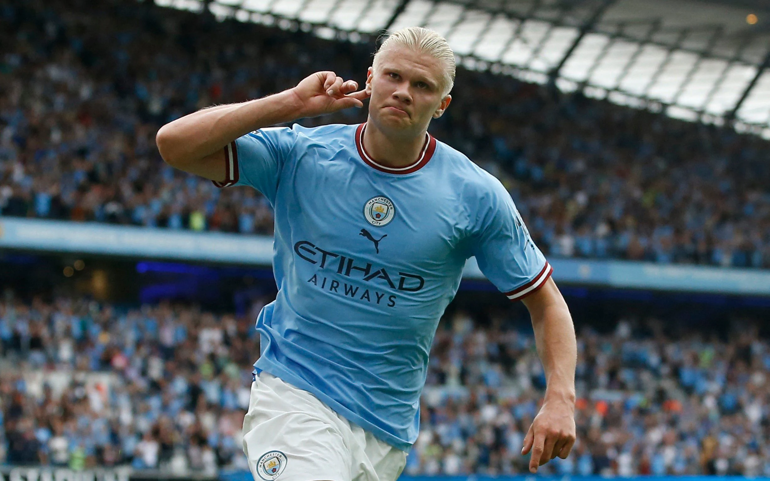 Manchester City Scores Three in Quick Succession Against Ipswich to Make it 3-1 in First 15 Minutes Play