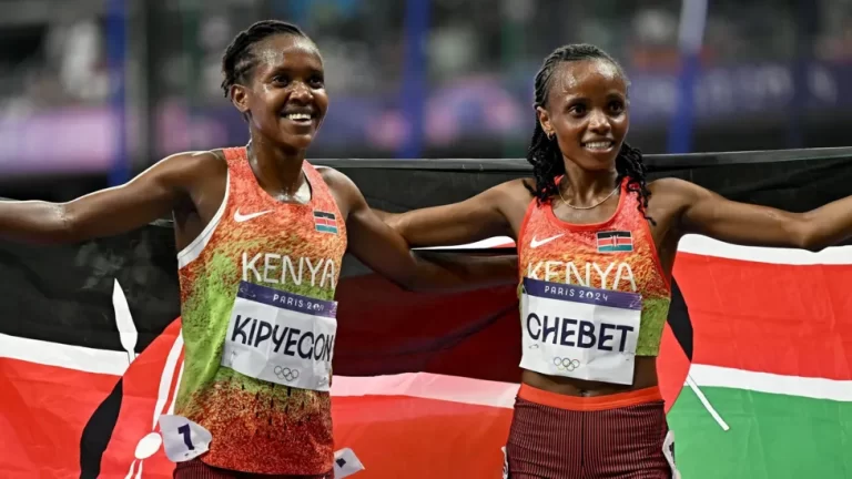 Kenya’s Beatrice Chebet Wins 5,000m Gold as Faith Kipyegon Claims Silver at Paris 2024