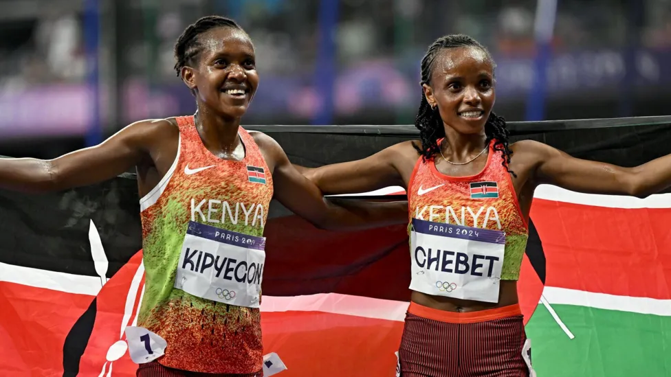 Kenya’s Beatrice Chebet Wins 5,000m Gold as Faith Kipyegon Claims Silver at Paris 2024