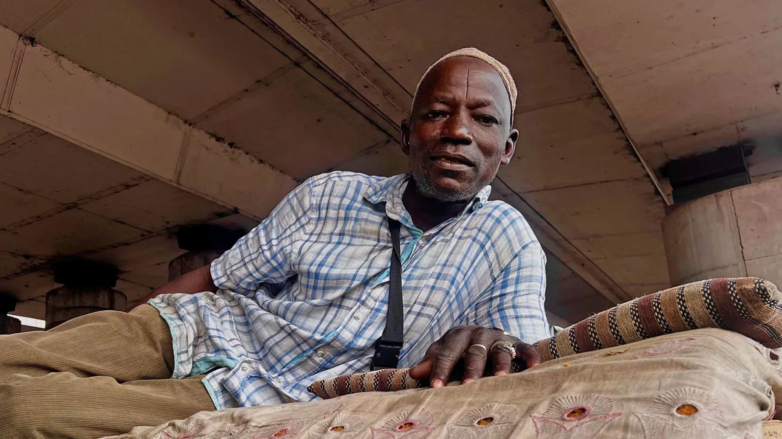 Man Lives Under Lagos Bridge for 30 Years, Guides Growing Homeless Community