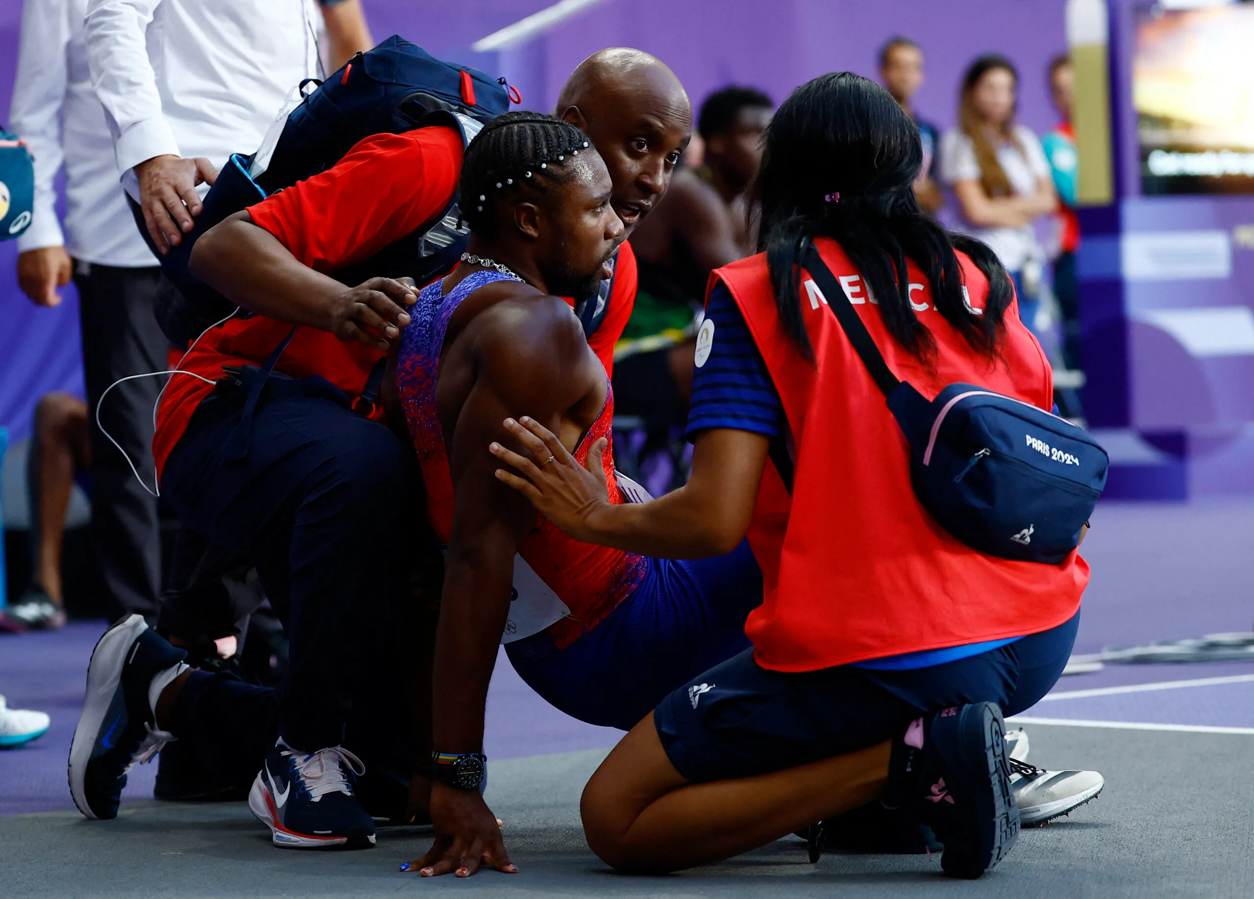 Noah Lyles Withdraws from Paris Olympics After Positive COVID-19 Test and Medical Scare Following 200m Final