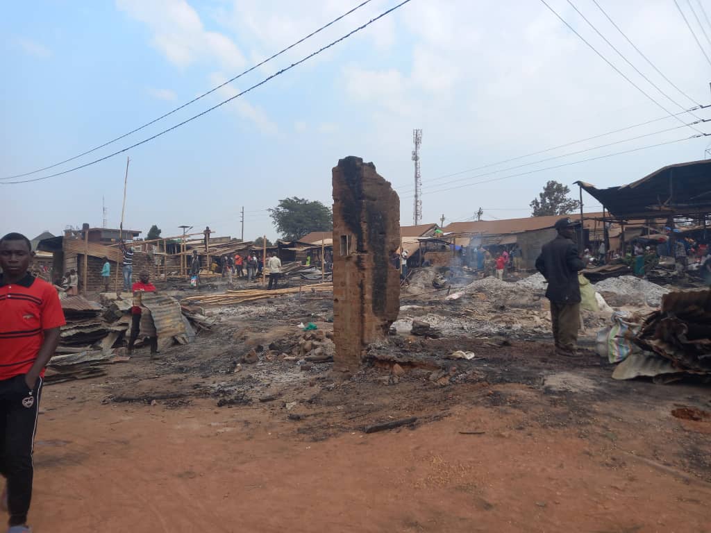 Fire Destroys Central Market in Lyantonde, Uganda, Affecting Dozens of Traders