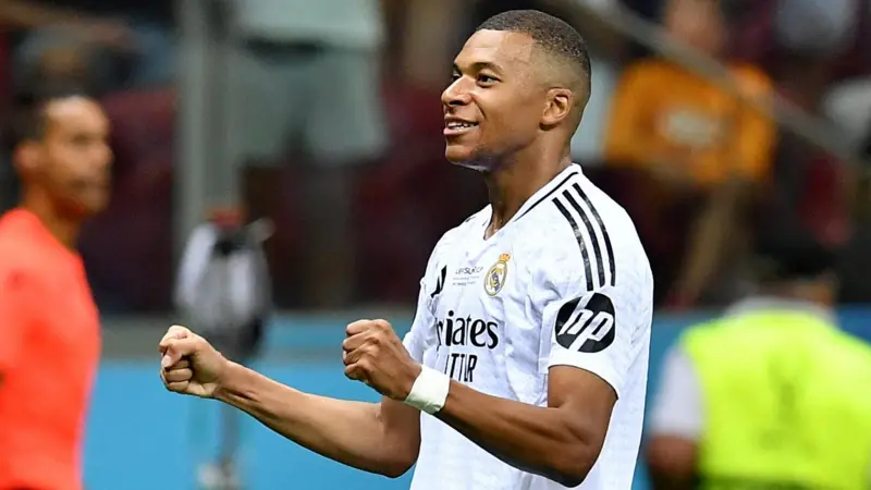 Live: Mbappe Scores Debutant Goal as Real Madrid Extends Lead to 2-0 Against Atalanta in UEFA Super Cup