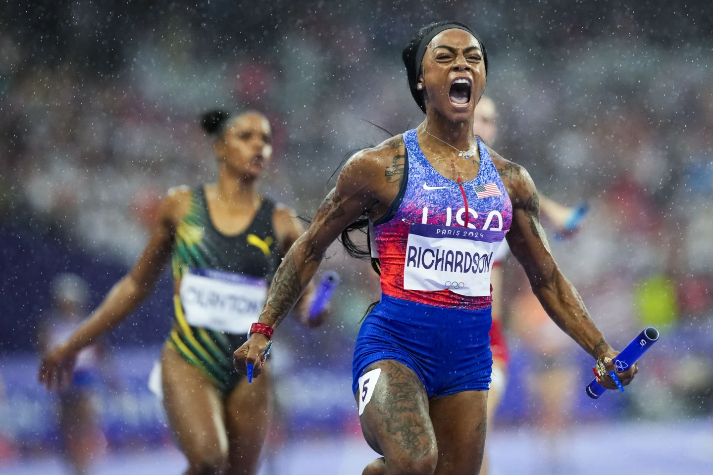 Sha’Carri Richardson Leads U.S. to 4x100m Relay Gold, Secures Her First Olympic Title