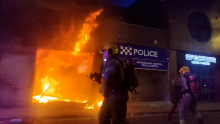 UK Unrest: Sunderland Police Station Ablaze, Riots in Multiple Cities | Latest Updates