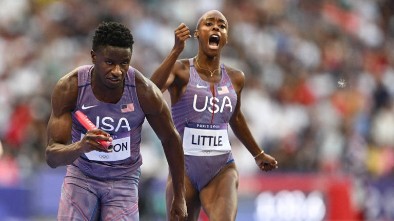 Team USA Breaks 4×400 Mixed Relay World Record in Paris Olympics Heats