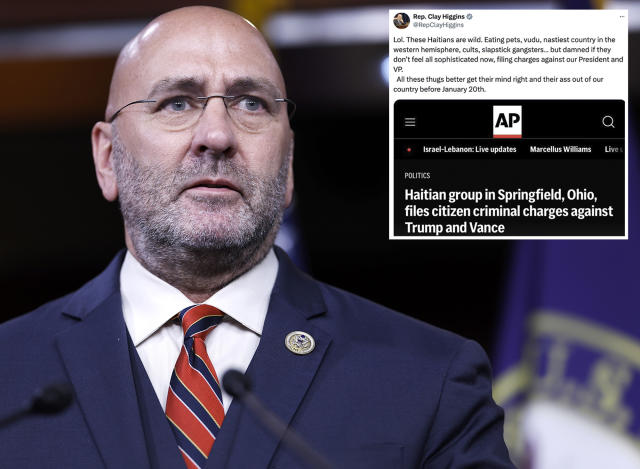 GOP Rep. Clay Higgins Faces Backlash Over Deleted Post Targeting Haitian Migrants