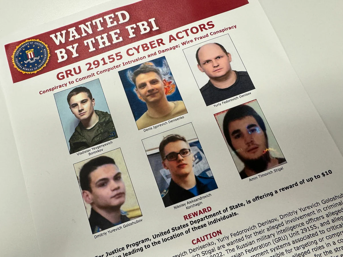 U.S. Indicts Five Russian GRU Officers and One Civilian for Cyber Attacks on Ukraine and NATO Allies