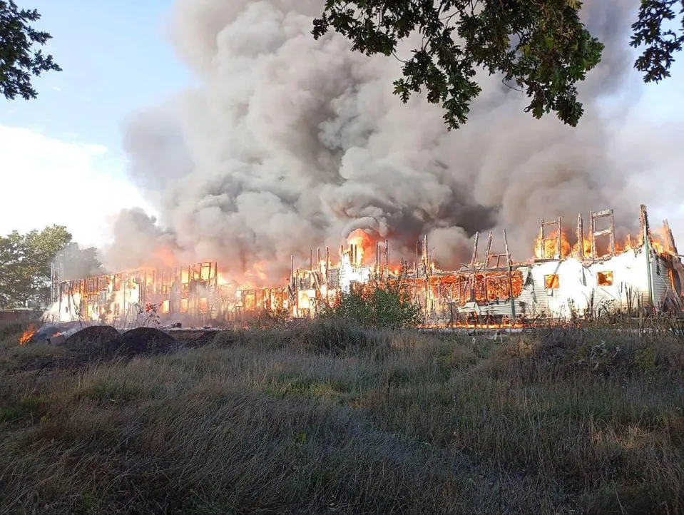 Saboteur Fire Destroys Former Wagner Group Military Base in Russia