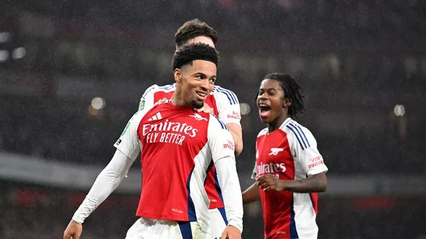 Arsenal Cruise Past Bolton 5-1 in EFL Cup, Nwaneri and Sterling Score First Goals