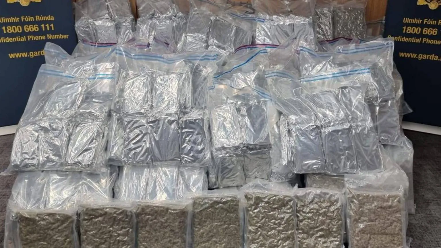 Irish Police Seize €8.5 Million Worth of Cannabis in Dublin Raid, Four Arrested