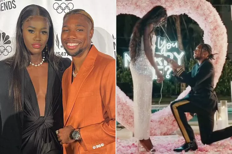 Olympic Sprinters Noah Lyles, Junelle Bromfield Announce Engagement