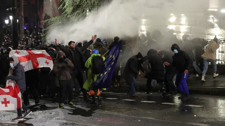 Georgia Police Arrest 107 Protesters as EU Membership Dispute Sparks Demonstrations