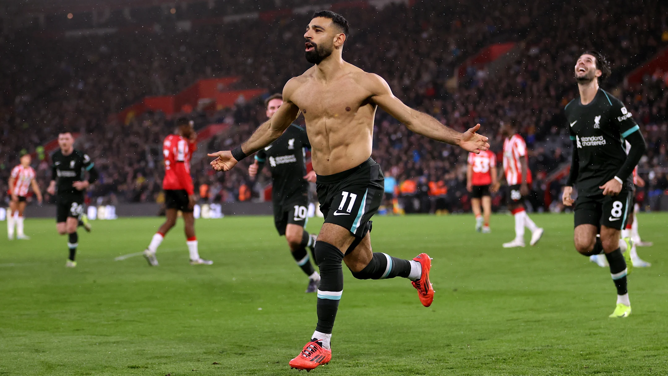 Salah Double Rallies Liverpool Past Southampton, Extends Premier League Lead