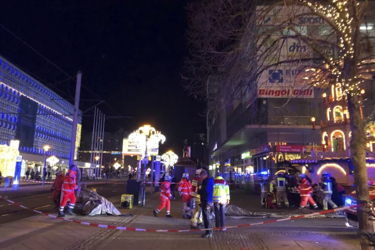2 Dead, 60 Injured After Car Drives Into German Christmas Market in Suspected Attack