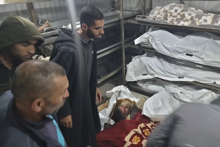 Israeli Strikes Hit Gaza Tent Camp, Killing at Least 21 Displaced Palestinians