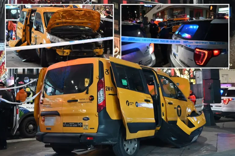 7 Injured After Taxi Crashes into Pedestrians in New York City on Christmas Day