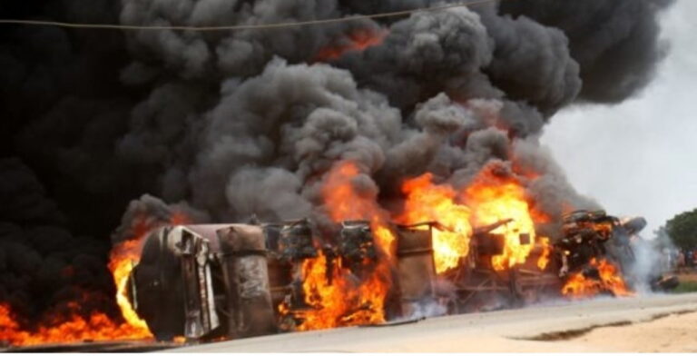 Five Feared Dead as Tanker Fire Razes Banks and Properties in Delta State, Nigeria