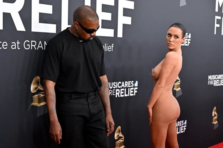 Bianca Censori Stuns in Sheer Dress on 2025 Grammys Red Carpet with Kanye West