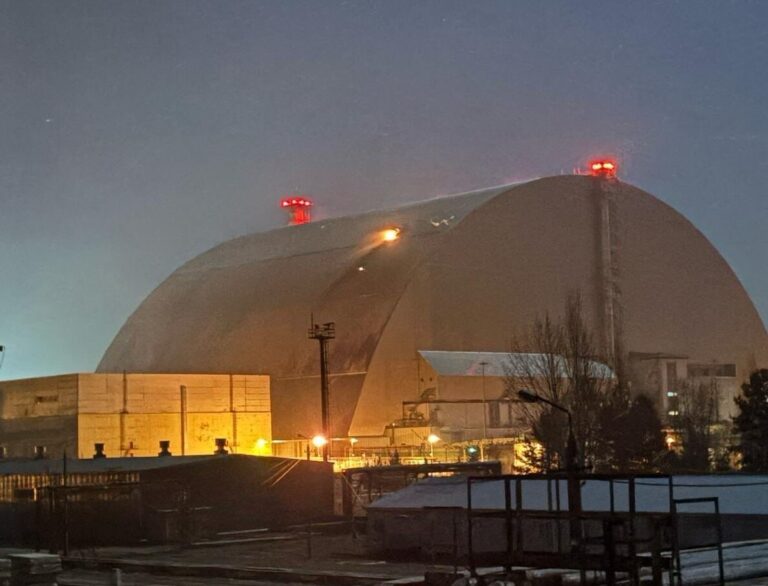 Chernobyl Radiation Shield Struck by Russian Drone, Ukraine Says