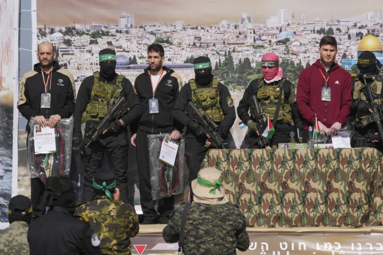 Hamas Releases 3 Israeli Hostages as Israel Frees Hundreds of Palestinian Prisoners in Ceasefire Deal 