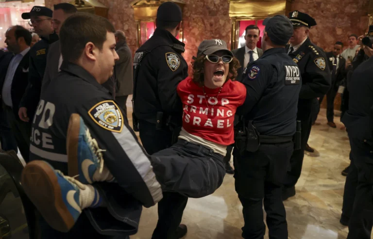 98 Protesters Arrested at Trump Tower Sit-In for Detained Activist Mahmoud Khalil