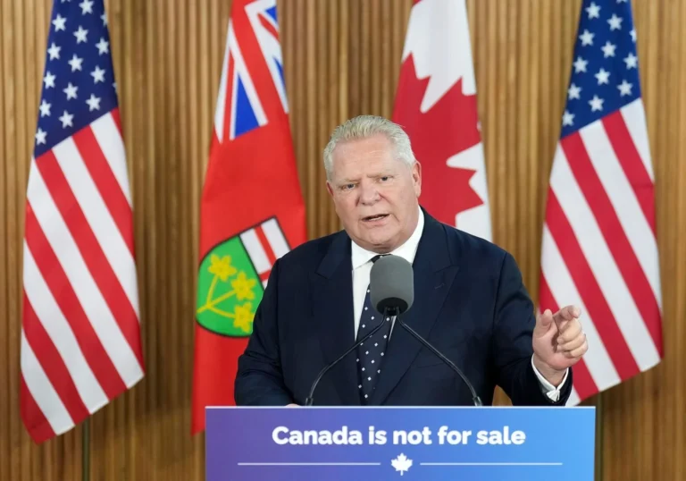 Ontario Premier Doug Ford Warns U.S. of Electricity Surcharge and Potential Blackout if Tariffs Increase