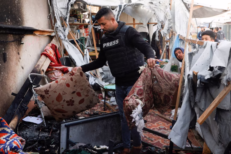 Palestinian Journalist Killed in Israeli Airstrike on Media Tent in Southern Gaza