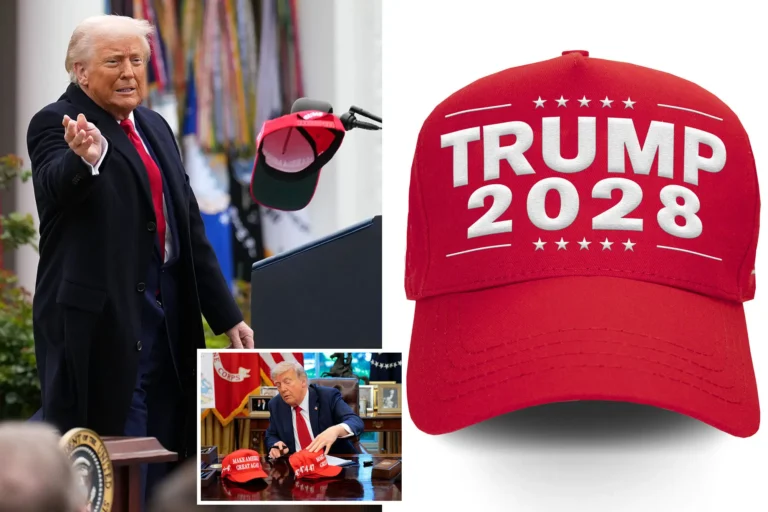 Trump Fuels 2028 Speculation With New Campaign Hat as He Hints at Third Term and Urges Fans to ‘Rewrite the Rules’