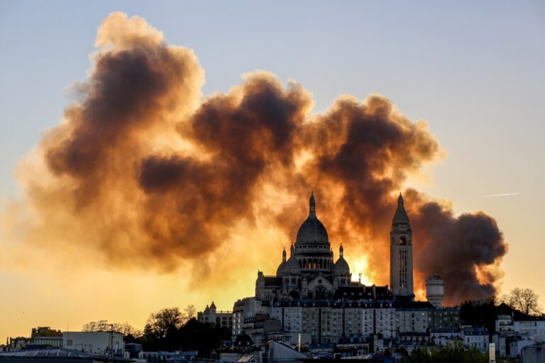 Massive Fire Erupts in Paris Waste Facility, Sends Towering Black Smoke Across City